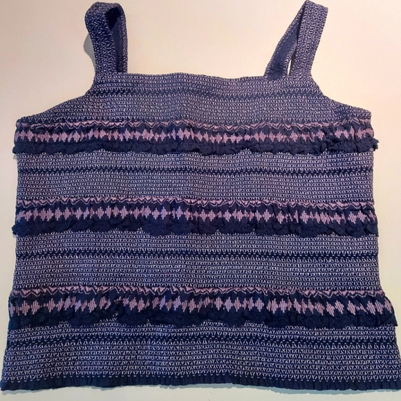 Anthropologie Tops - Anthropologie | Purple/Navy camisole - small